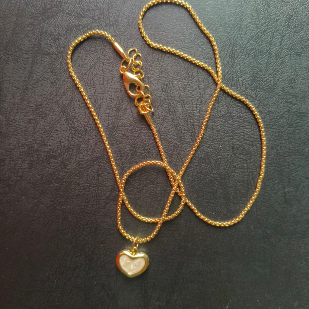 Elegant Gold Plated Stainless Steel Pendant Necklace for Women & Girls – Durable, Anti-Tarnish, Adjustable, Korean Trend 4