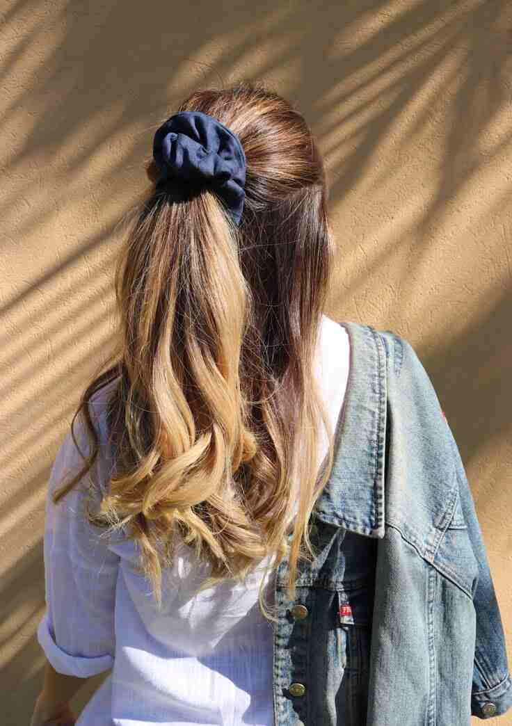Half-Up Style Scrunchies Hair Clip