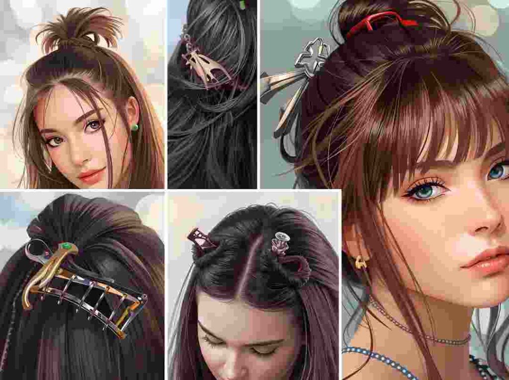 different types of hair clips