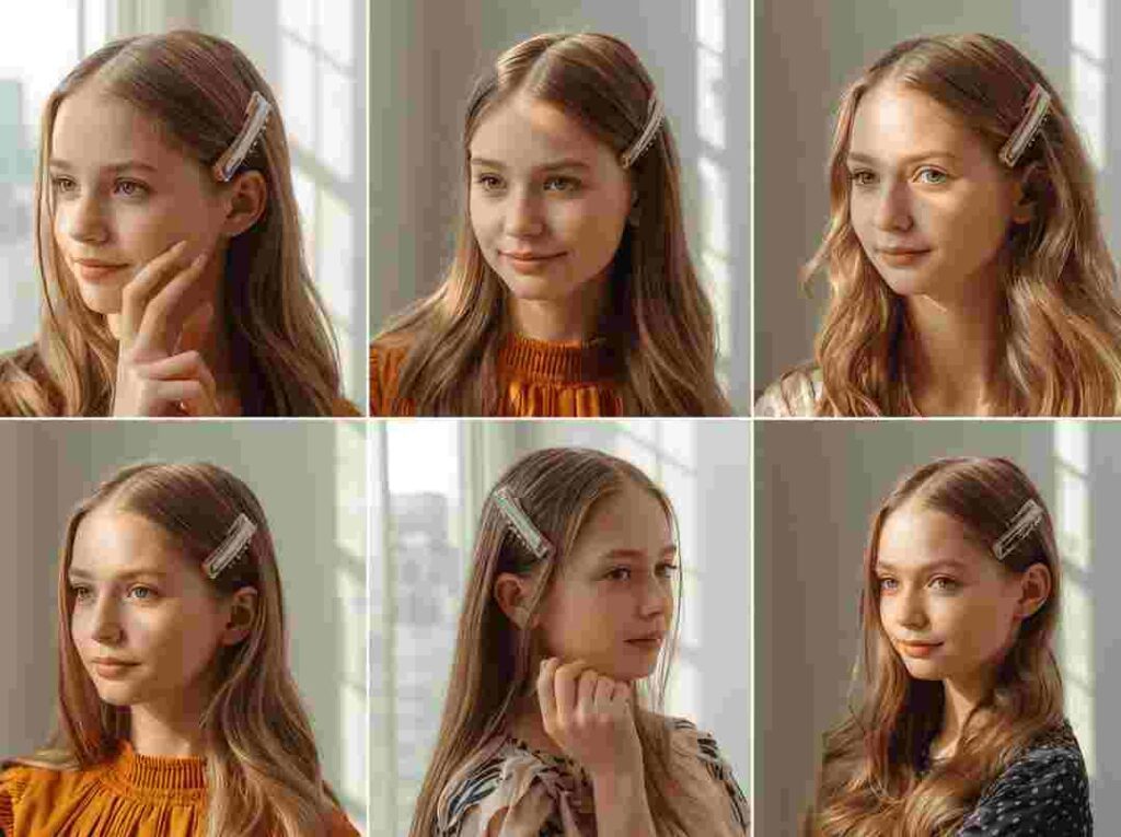 different types of hair clips with names